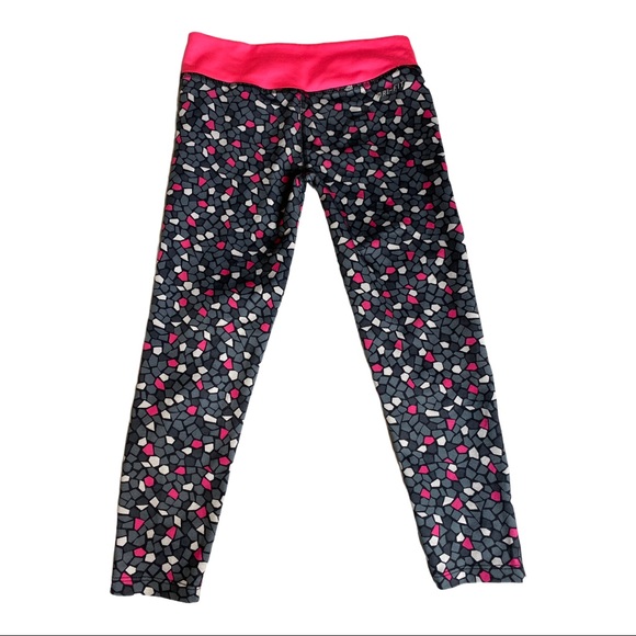 Nike Dri-fit Legging Black Pink Little Girl Size 6 - Picture 2 of 4